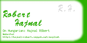 robert hajnal business card